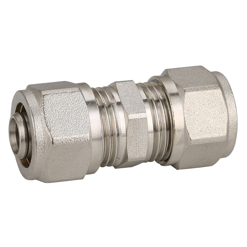 10-Pack Brake Line Union Fittings - Straight Compression Connector, 3/16" OD