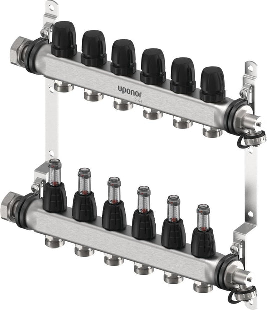 6 Port Uponor Vario S manifold FM | 1140837 BM011289
