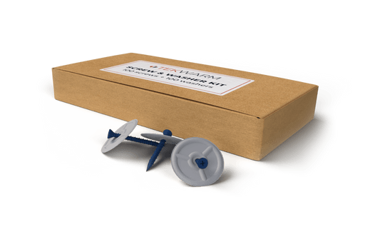 Tekwarm UFH self tapping screws and washer for 20mm boards | Box of 100 pcs BM02083