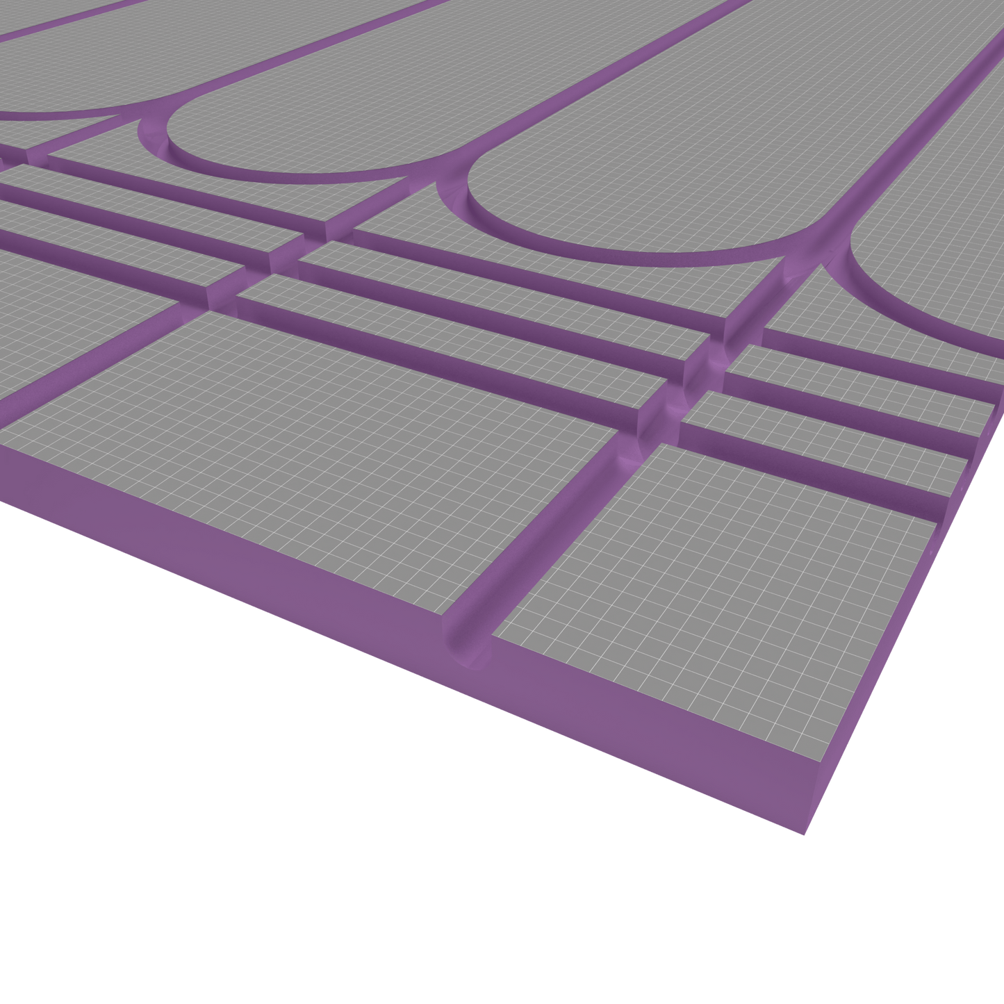 Tekwarm Ultra Low Profile UFH Board | 1200 x 600 x 12.5mm 10mm Pipe / 100mm Centres BM01912