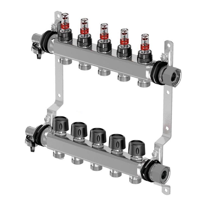 Uponor 6 Port Vario S Flowmeter Manifold | 1086542 BM01691