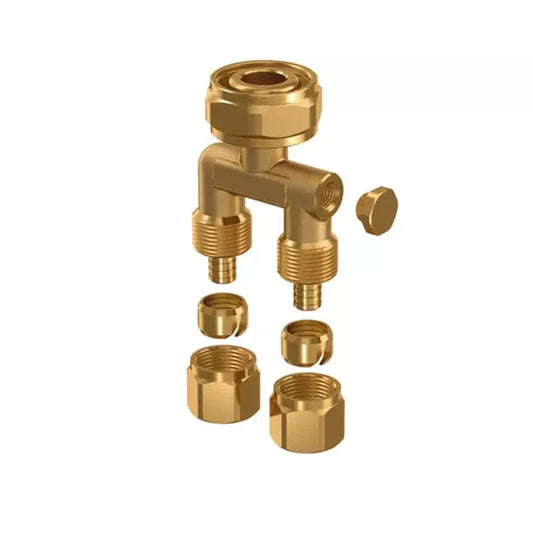 Uponor "Y" Compression Adapter 2 x9.9x¾" FT Minitec | 1016692 BM01704