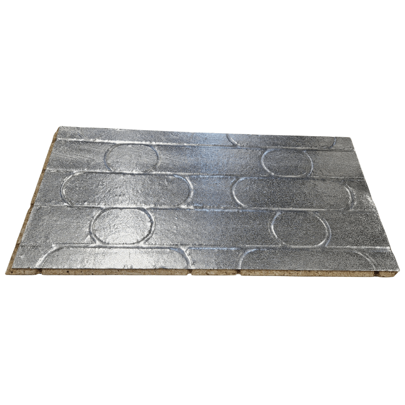 22mm Tekwarm Foiled Routed OSB 1200mm x 600mm | 150mm Centres for 16mm pipe BM011254