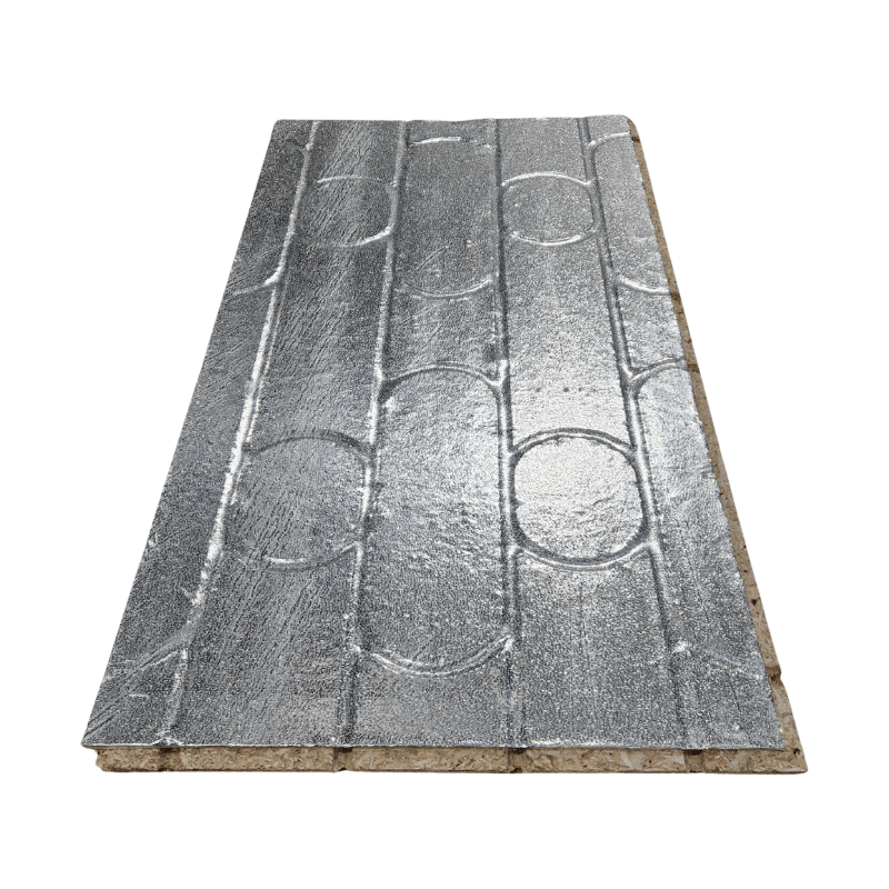 22mm Tekwarm Foiled Routed OSB 1200mm x 600mm | 150mm Centres for 16mm pipe BM011254