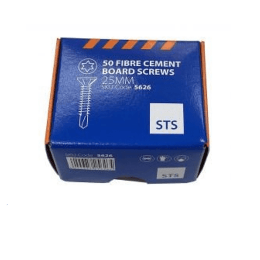 25mm STS Fibre Cement Board Torx Screws | 50pcs Per Box | 5626 BM006022
