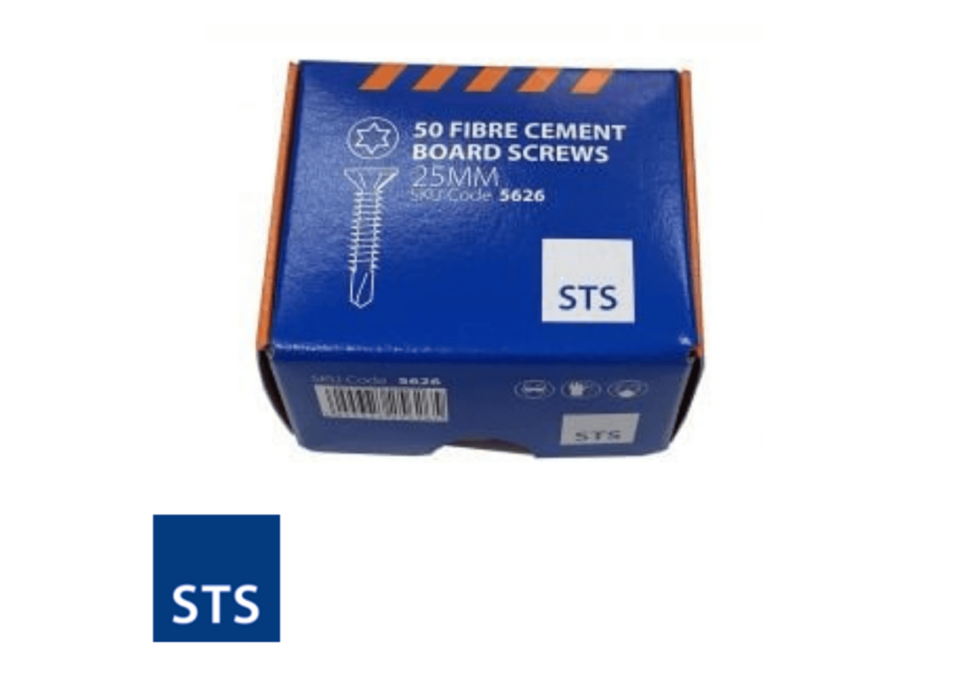25mm STS Fibre Cement Board Torx Screws | 50pcs Per Box | 5626 BM006022