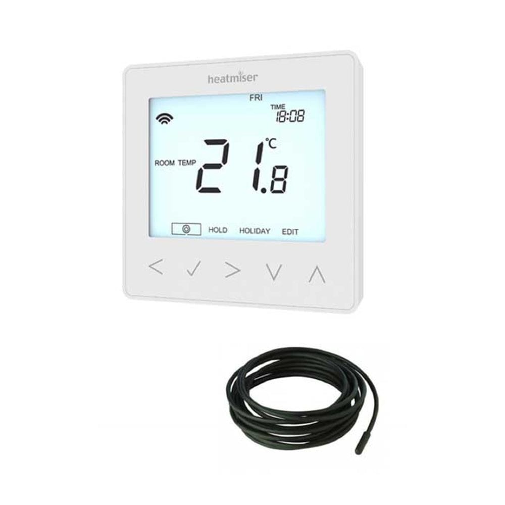 Heatmiser Neostat-E v2 Electric Floor Thermostat (Inc 3M Probe) BM01587