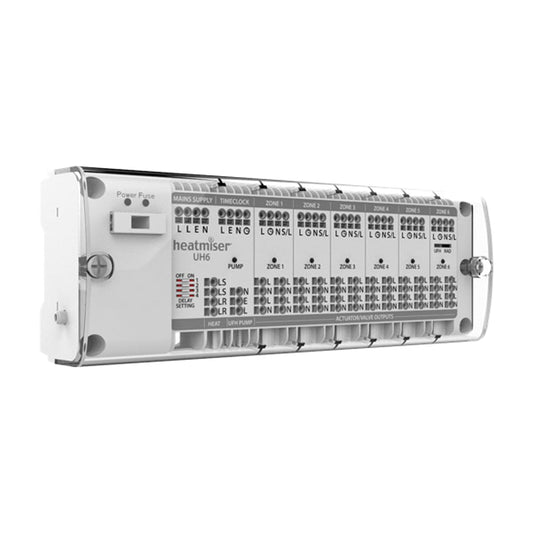 Heatmiser UH6 230V 6 Zone Wiring Centre BM01578