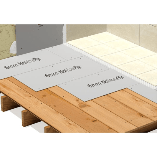 NoMorePly 6mm PrePrimed Tile Backing Board | 1200 x 600 x 6mm (0.72m2) BM005435