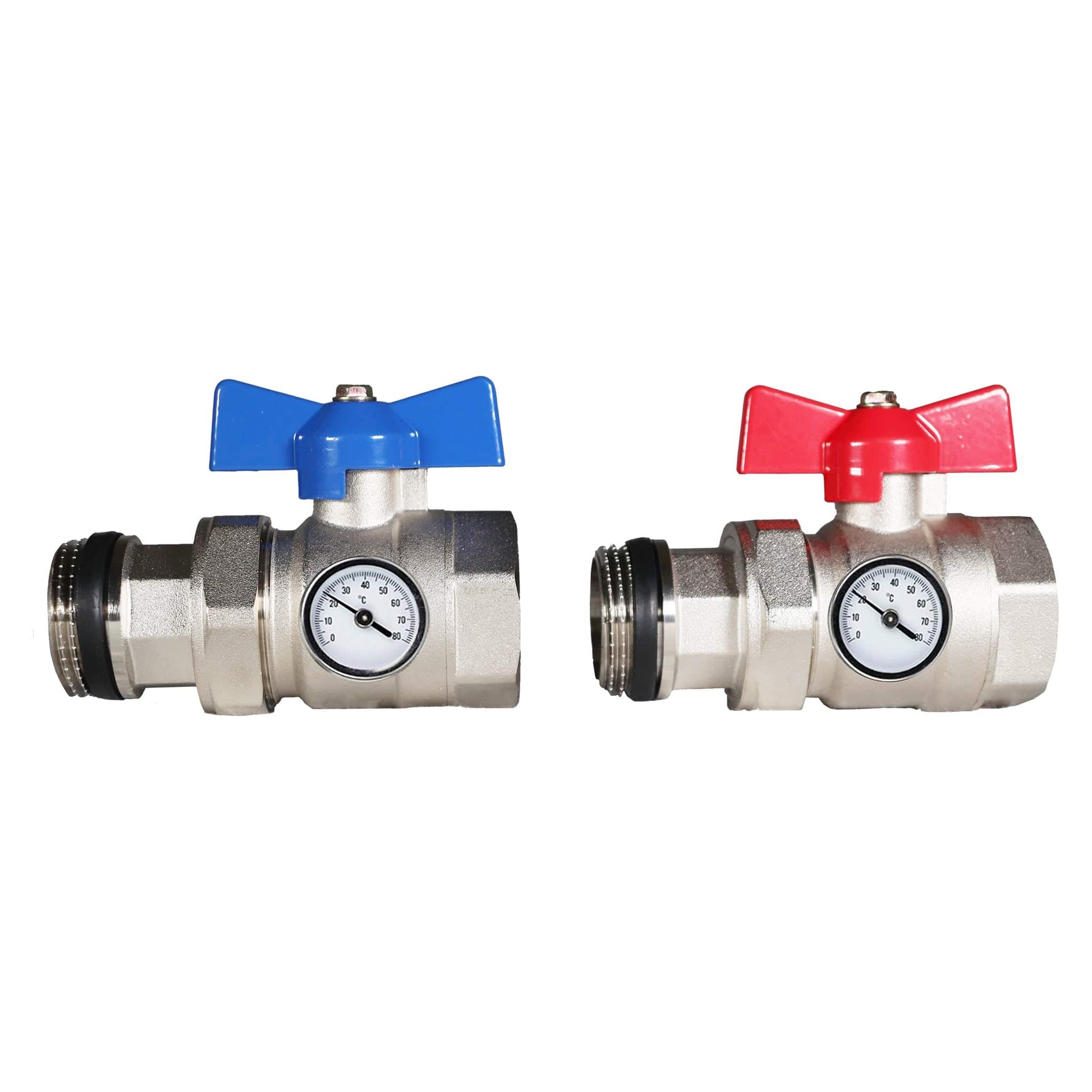 Tio Pair of 1" Isolation Valves With Gauges | TIOVAL0002 BM01785