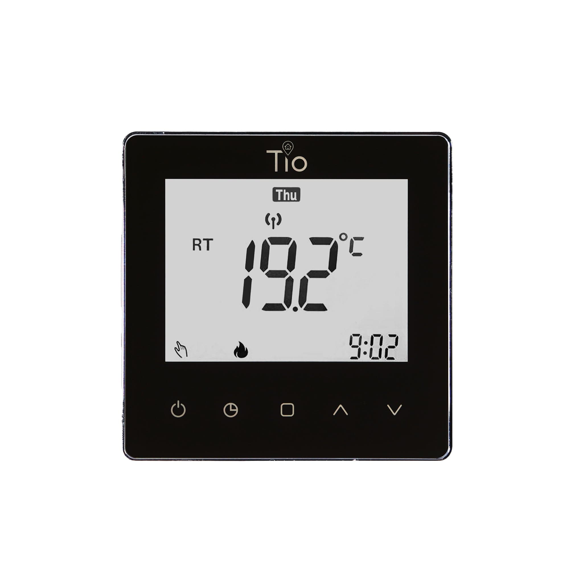 Tio Programmable Stat 230v Black | TIOSTA0003 – The UFH Group