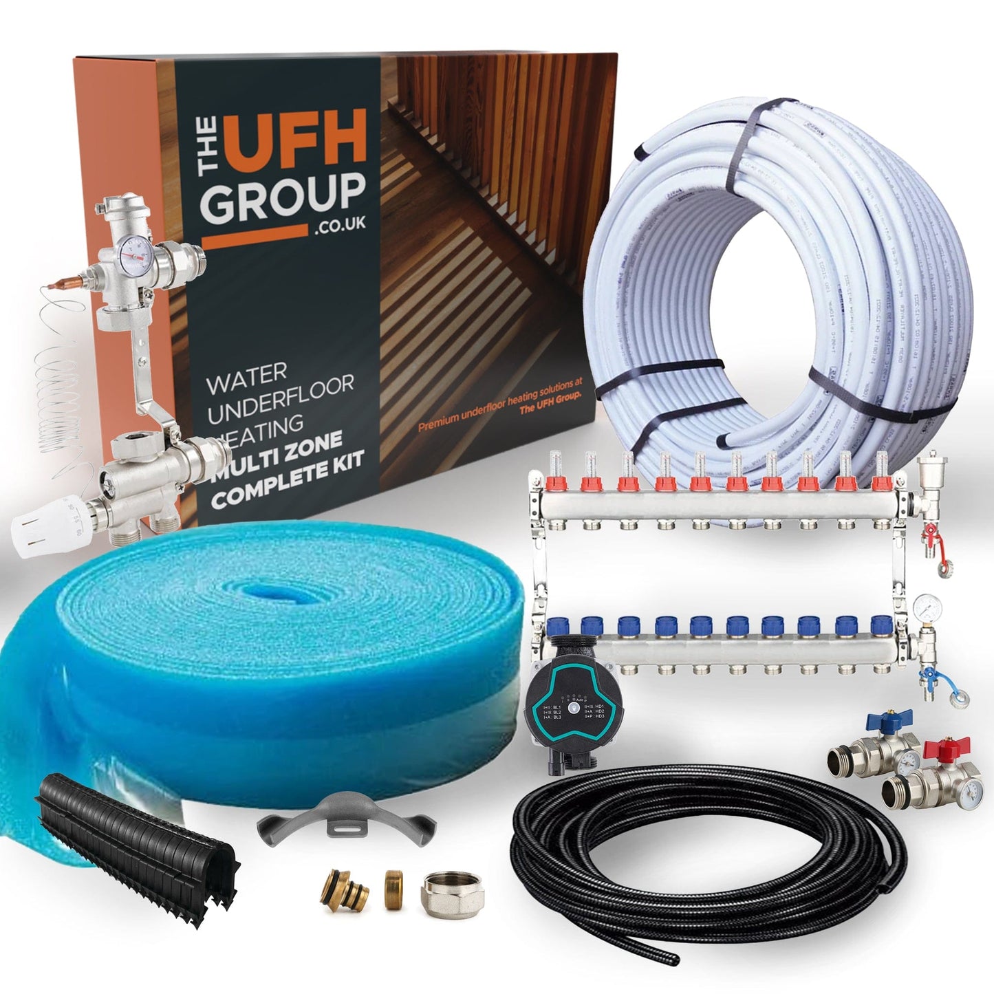 UFH Group Multi Zone Pack | 10 Zones upto 160m2 BM01851