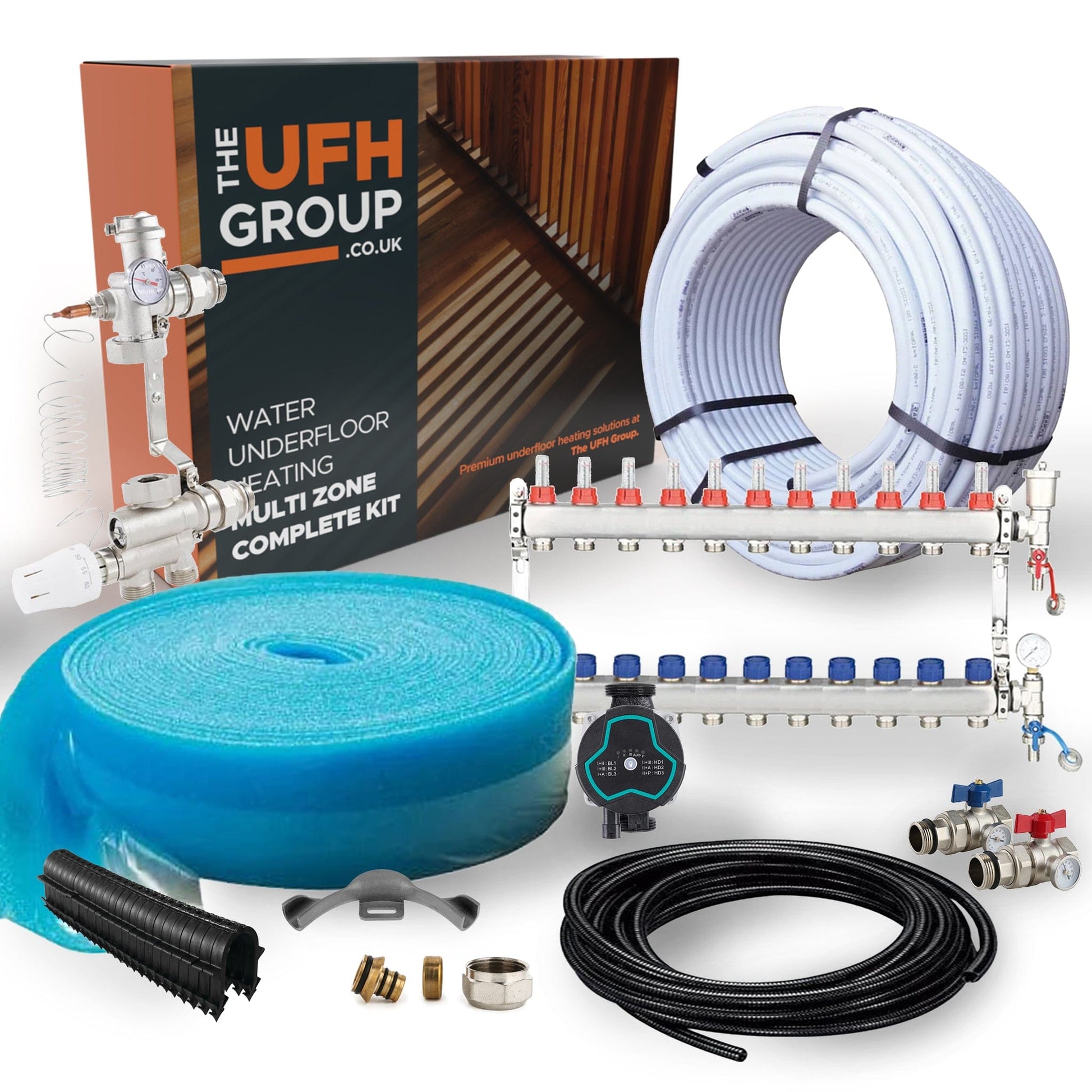 UFH Group Multi Zone Pack | 11 Zones upto 180m2 BM01854